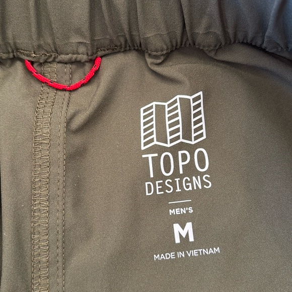 Men's Topo Designs River Shorts in Olive, Size M - Picture 3 of 7